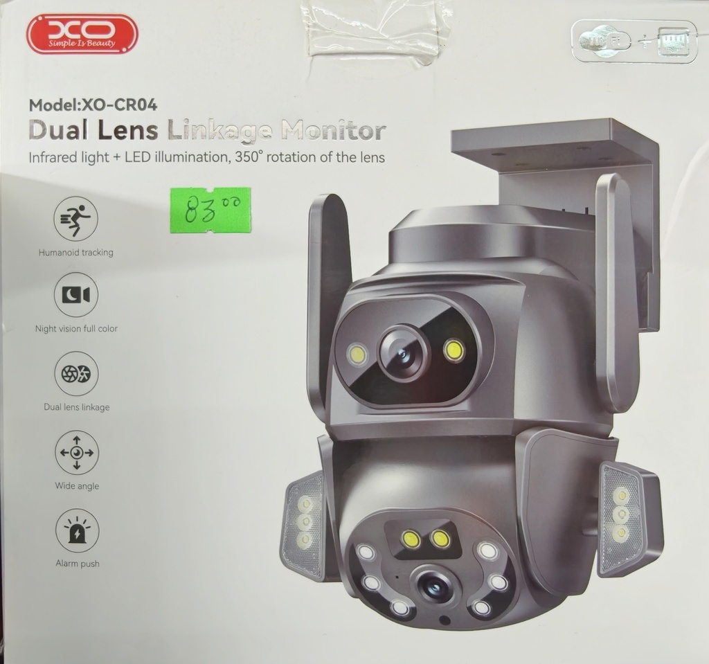 CAMARA SEGURIDAD XO-CR04 CON DOBLE CAMARA