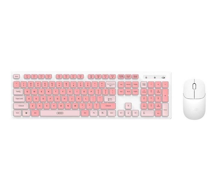 TECLADO JUEGO XO KB-05 CON MOUSE INALAMBRICO COLOR ROSADO