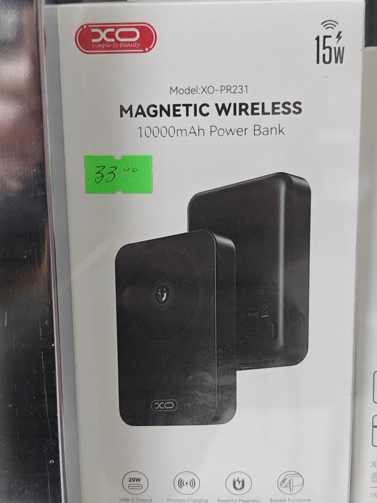 CARGADOR PORTATIL XO-PR231 COLOR NEGRO 10000MAH