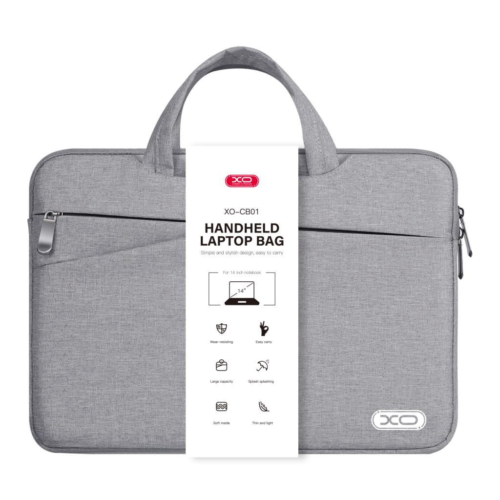 BOLSA PARA LAPTOP XO CB01 14 PULGADA GRIS