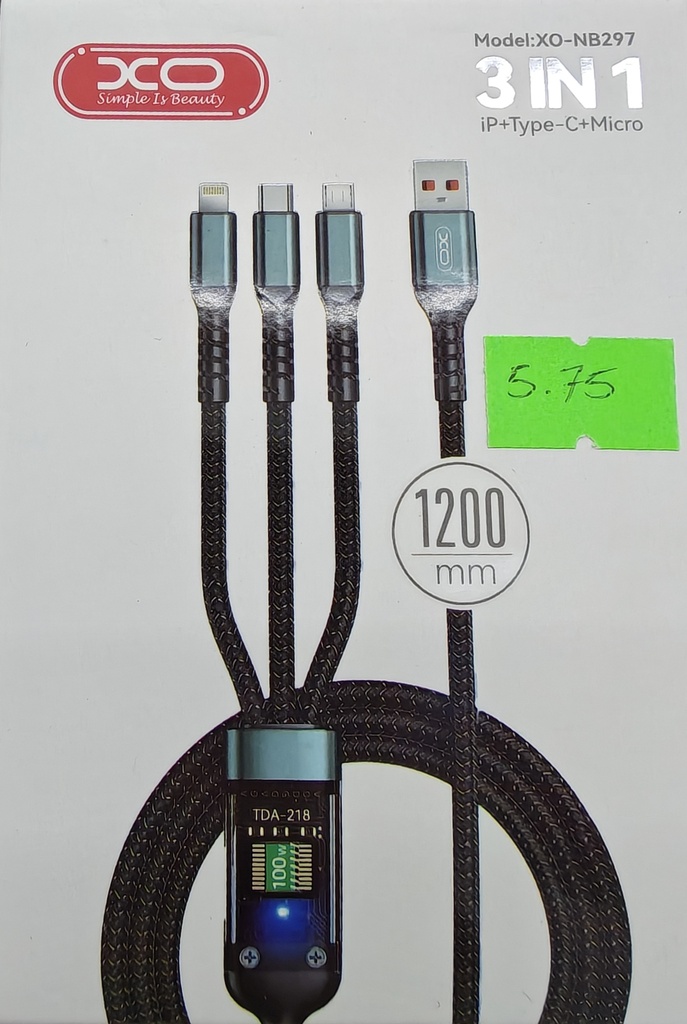 CABLE XO -NB297  3EN1