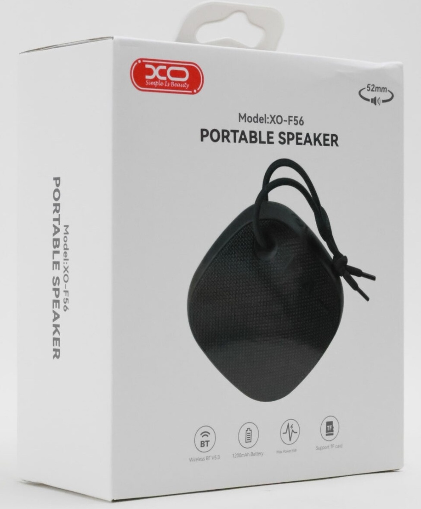 BOCINA XO F56 COLOR NEGRO 5W