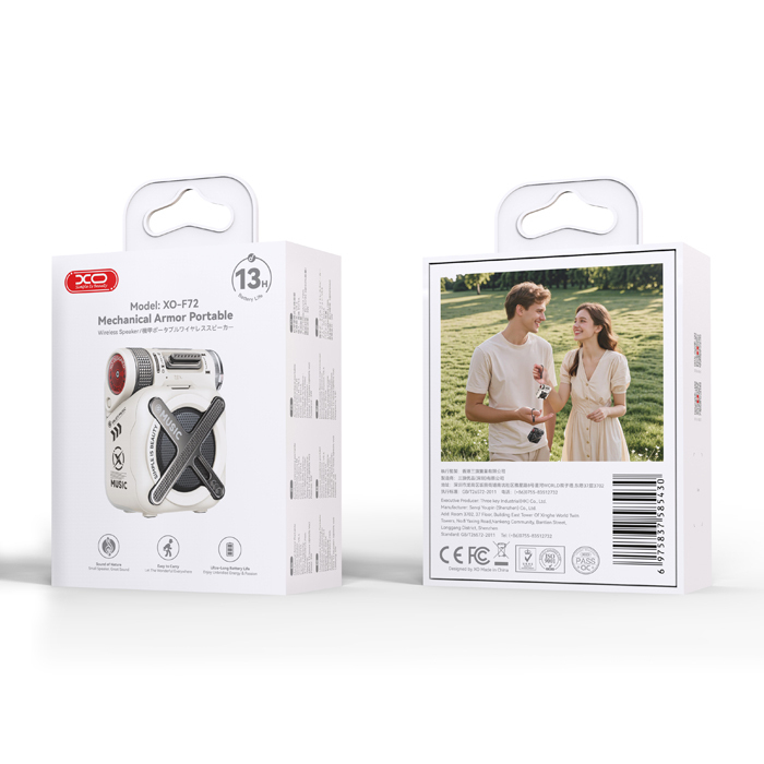 BOCINA XO F72 BLUETOOTH BLANCO