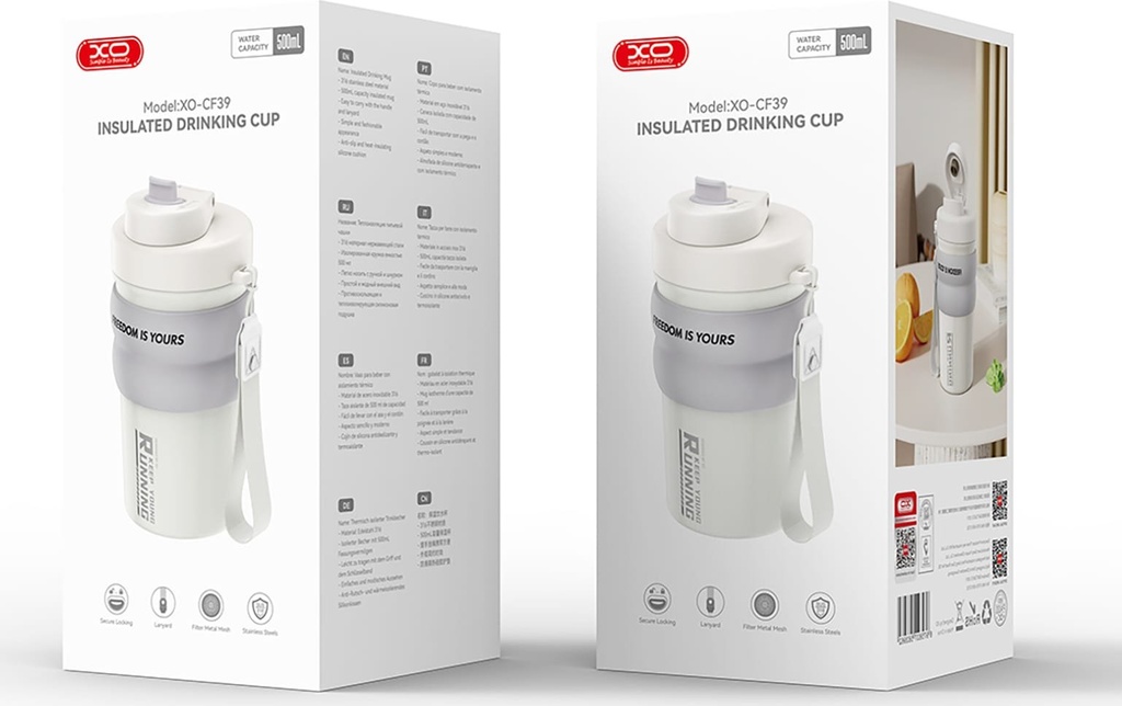 VASO XO CF39 THERMOL PORTABLE 500ML COLOR B