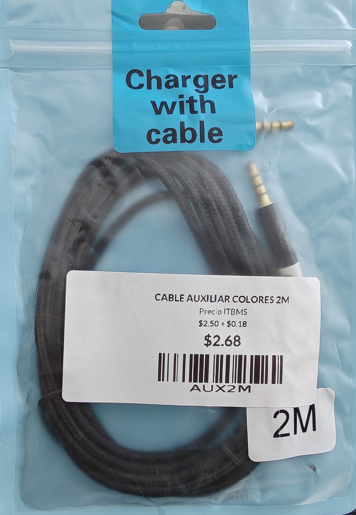 CABLE AUXILIAR COLORES 2M