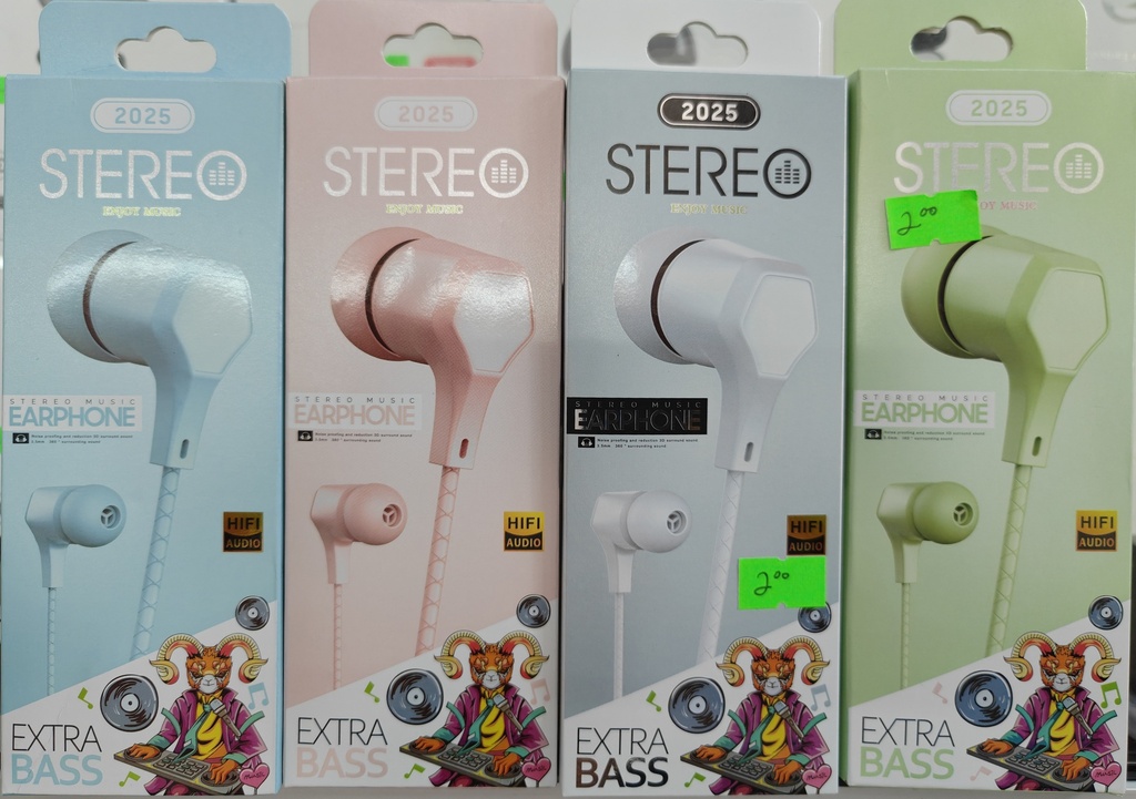 AUDIFONO D22/S63 STEREO 2025 COLOR AZUL VERDE ROSA