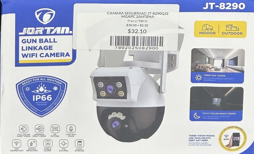 CAMARA SEGURIDAD JT-8290QJ2 MGAPC 2ANTENA