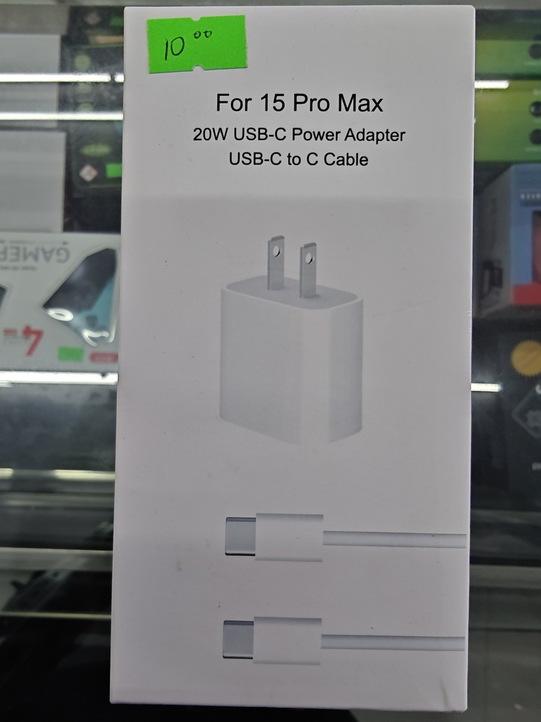 CARGADOR PARA IP 15 PD CARGA RAPIDA COMPLETO