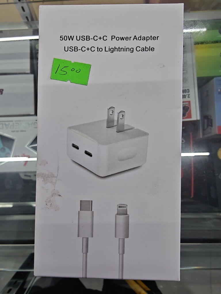 CARGADOR PARA IP14 PD CARGA RAPIDA COMPLETO(USB-C)