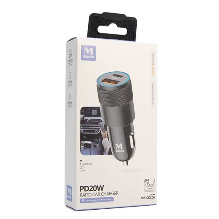 CARGADOR CARRO MS-CC106 FAST CHARGE 20W
