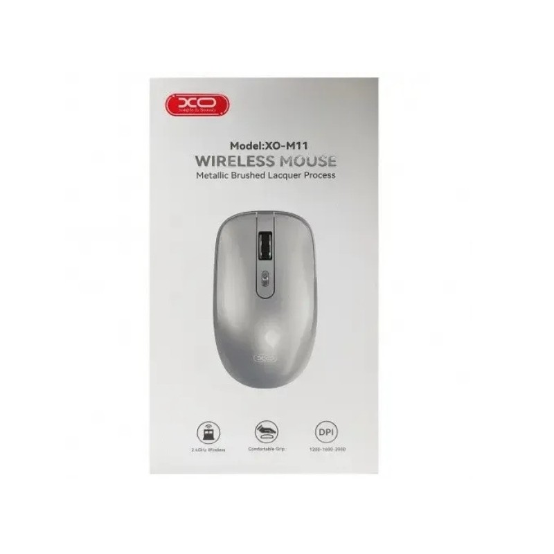 MOUSE XO-M11 INALAMBRICO COLOR PLATEADO
