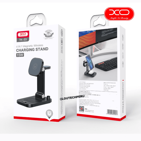 HOLDE CON CARGADOR 4 EN 1 XO TK23 PARA CELULARES