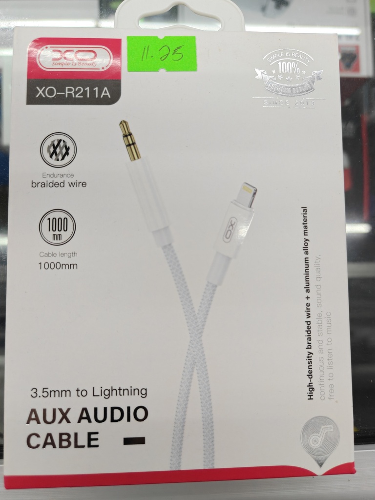 ADAPTADOR CABLE XO NB-R211A IPA AUXILIA BLANCO
