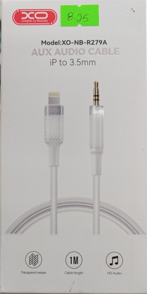 CABLE NB-R279A IP A AUXILIA 3.5MM COLOR COLOR BLANCO
