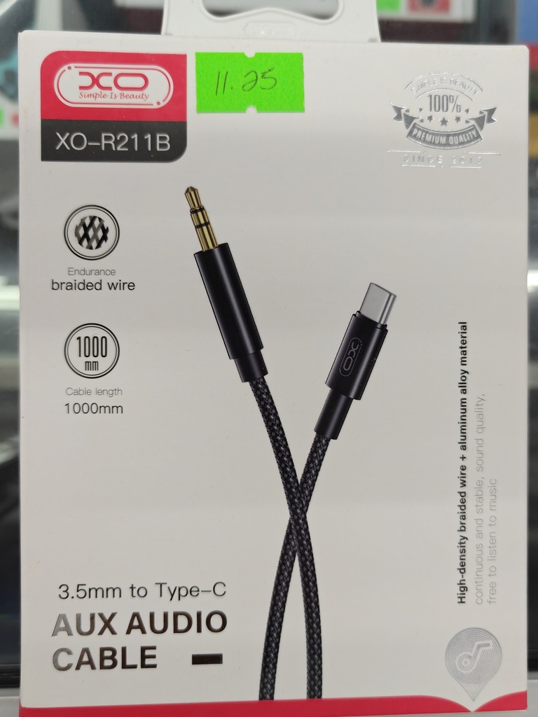 ADAPTADOR CABLE XO NB-R211B TIPO CA AUXILIAS NEGR 