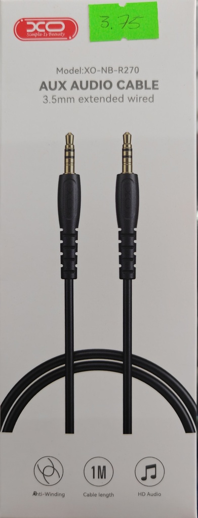 CABLE AUXILIASXO NB-R270    3.5-3.5 IN AUDIO CABLE N