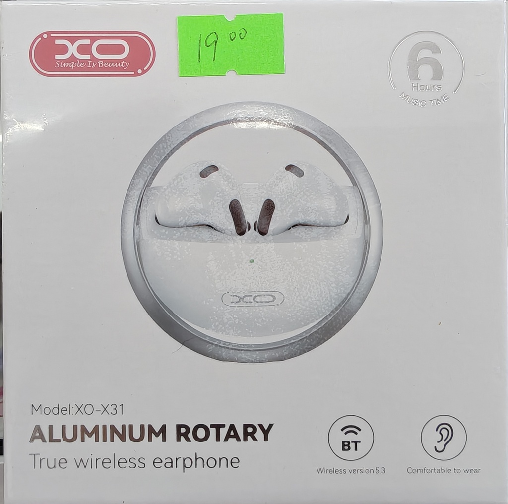 AUDIFONO XO-X31 BLUETOOTH BLANCO