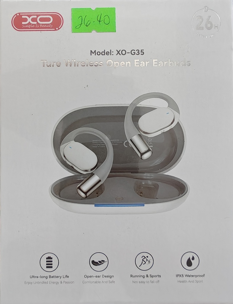 AUDIFONO BLUETOOTH XO- G35 BLANCO