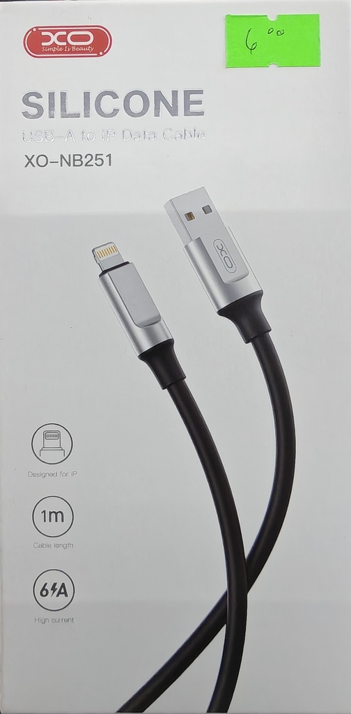 CABLE XO NB 251 IP 1M 6A NEGRO