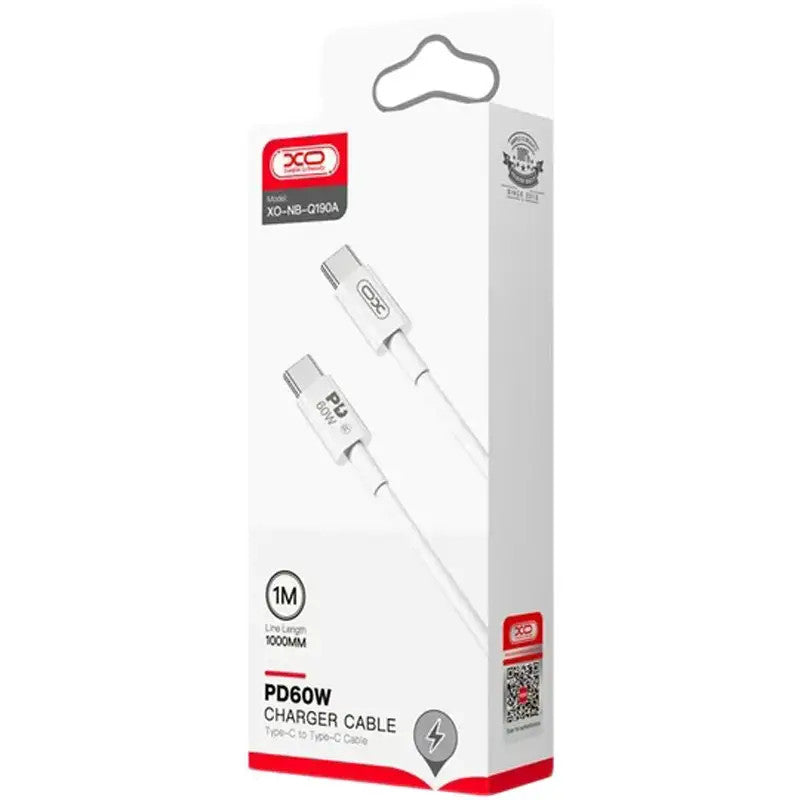 CABLE XO NB-Q190A 60W TIPO C-TIPOC     1M BLANCO FAS