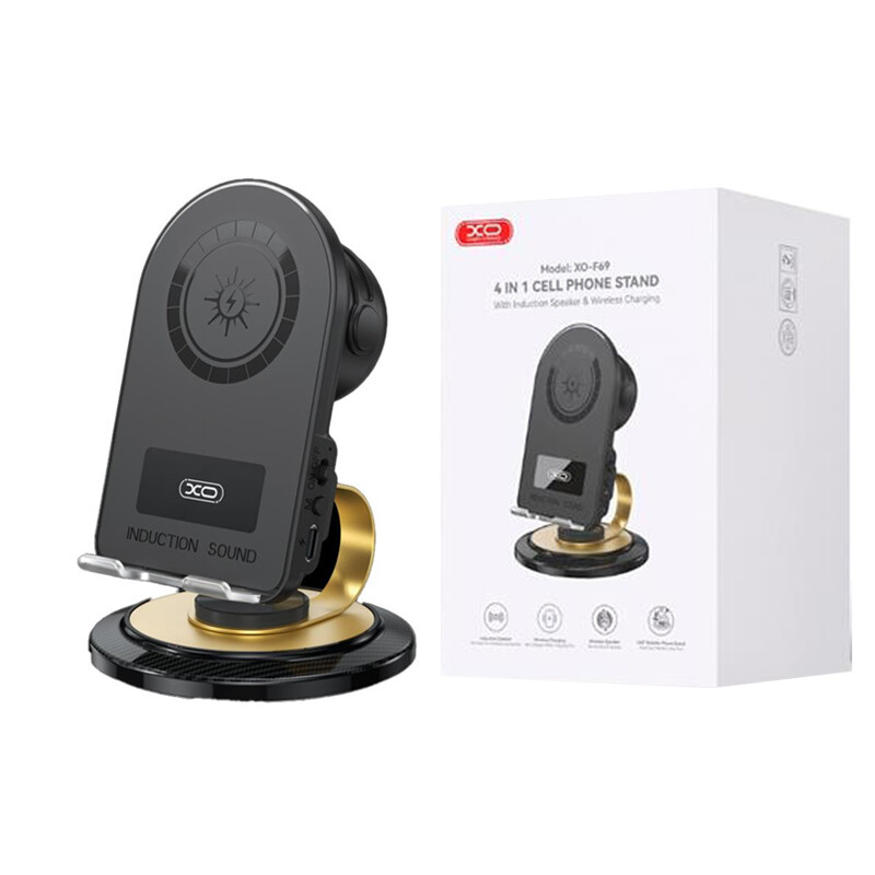 HOLDERXO F69 BLUETOOTH CARGA INALAMBRICO Y  BOCINA