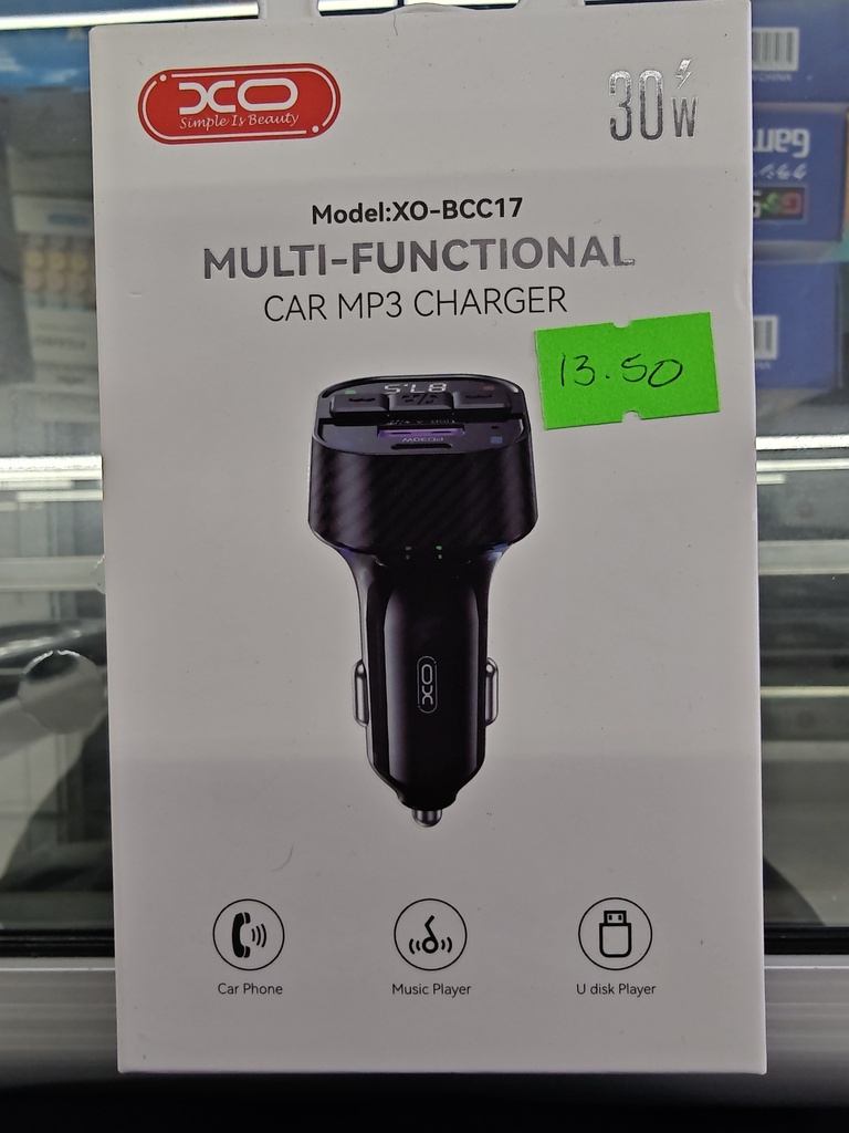 CARGADOR XO BCC17 CON BLUETOOTH DE CARRO