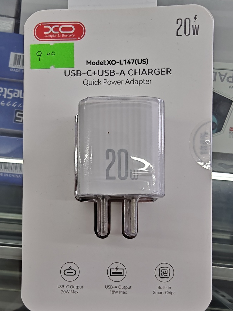 CARGADOR SOLO XO L147 PD 20W