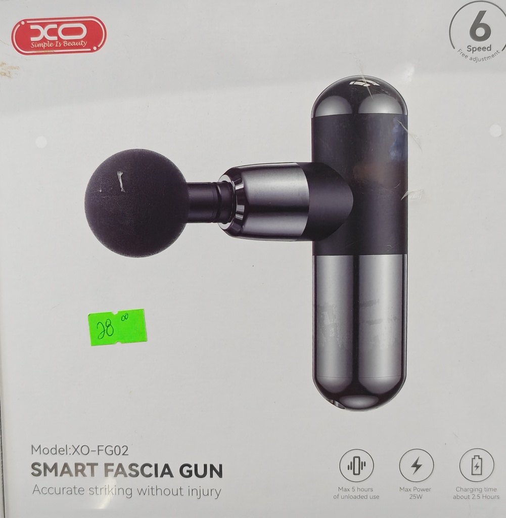 MAQUINA DE MASAJE XO FG02 COLOR NEGRO