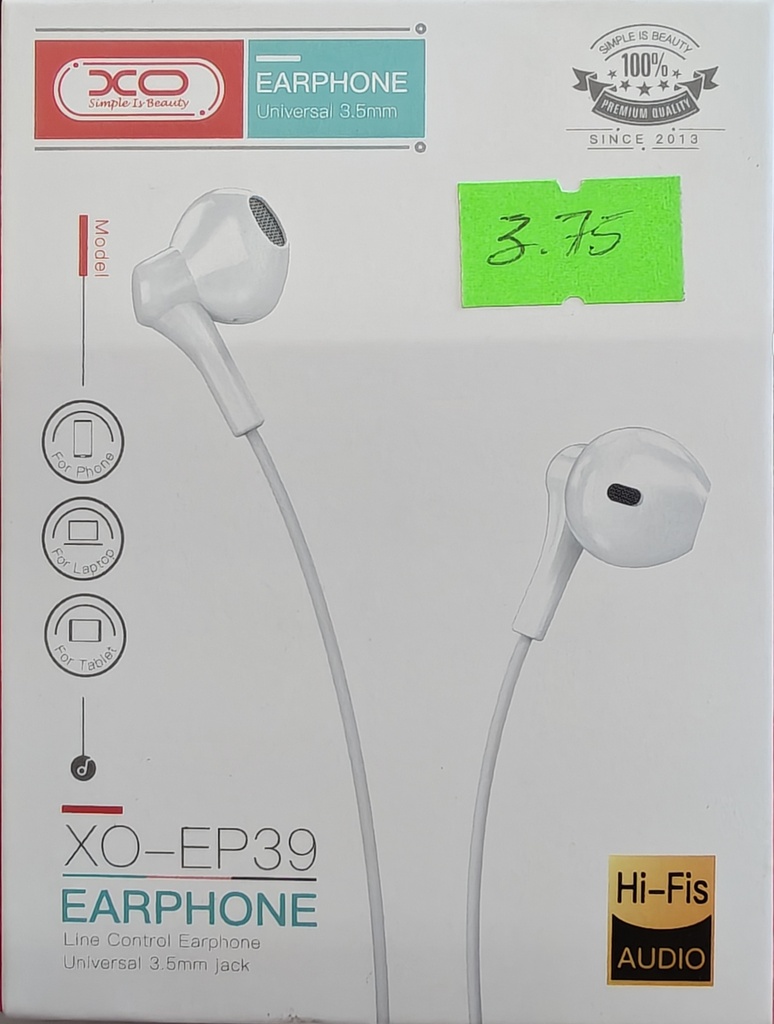 AUDIFONO XO-EP39 BLANCO