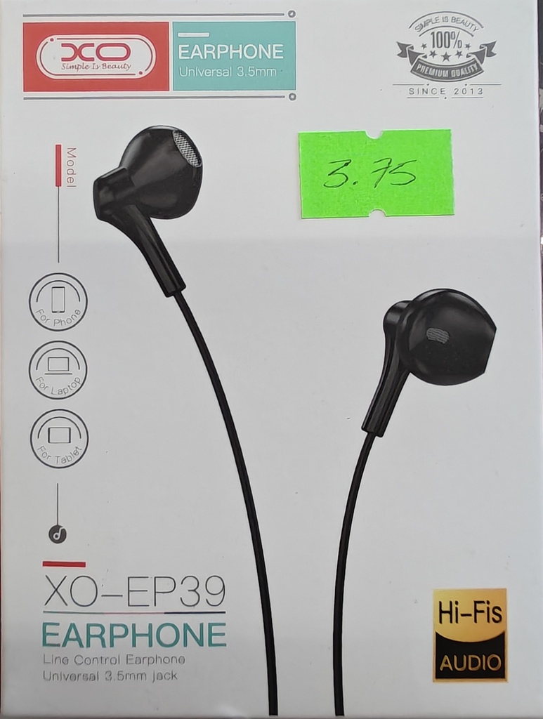 AUDIFONO XO-EP39 NEGRO