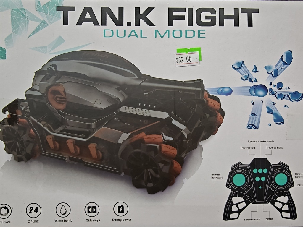 JUGUETE DE CARRITO TANQUE CON CONTROL AUTOMATICO