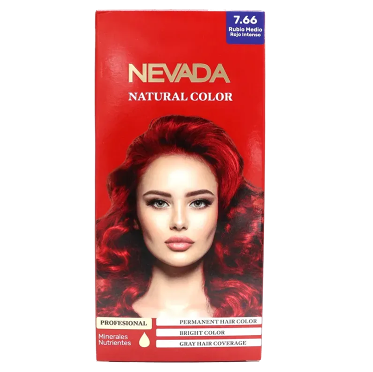 TINTE NEVADA 7.66 RUBIO MEDIO ROJO INTENSO