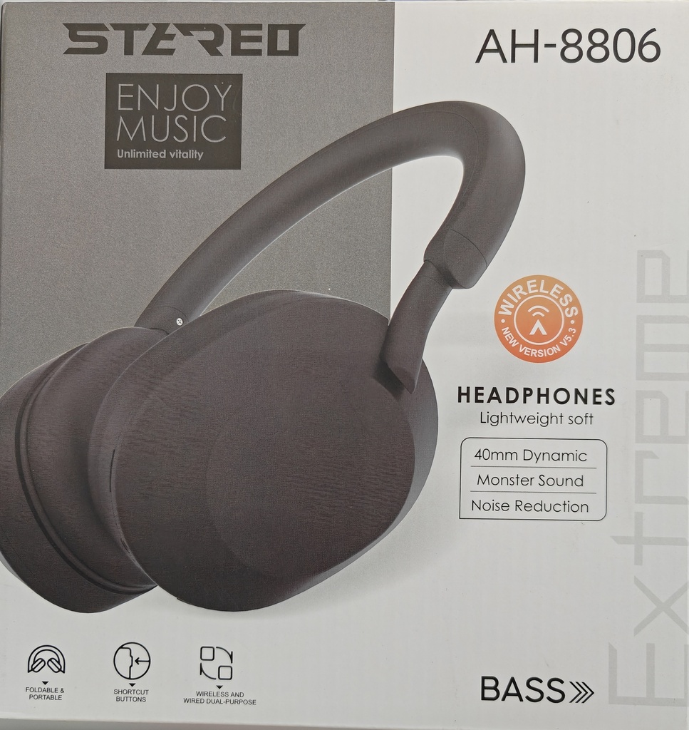 AUDIFONO AH 8806 COLOR NEGRO