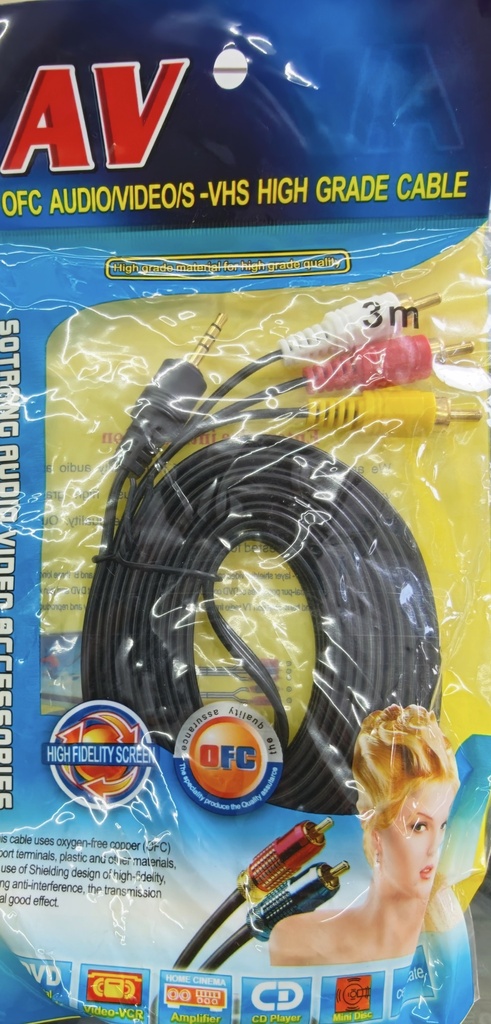 CABLE RCA2-AUX 3M