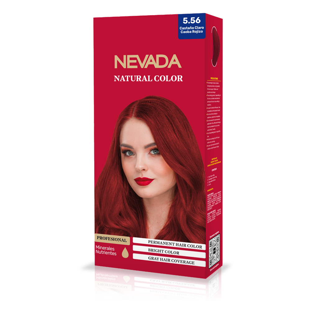 TINTE NEVADA 5.56 CASTAÑO CLARO CAOBA ROJIZO