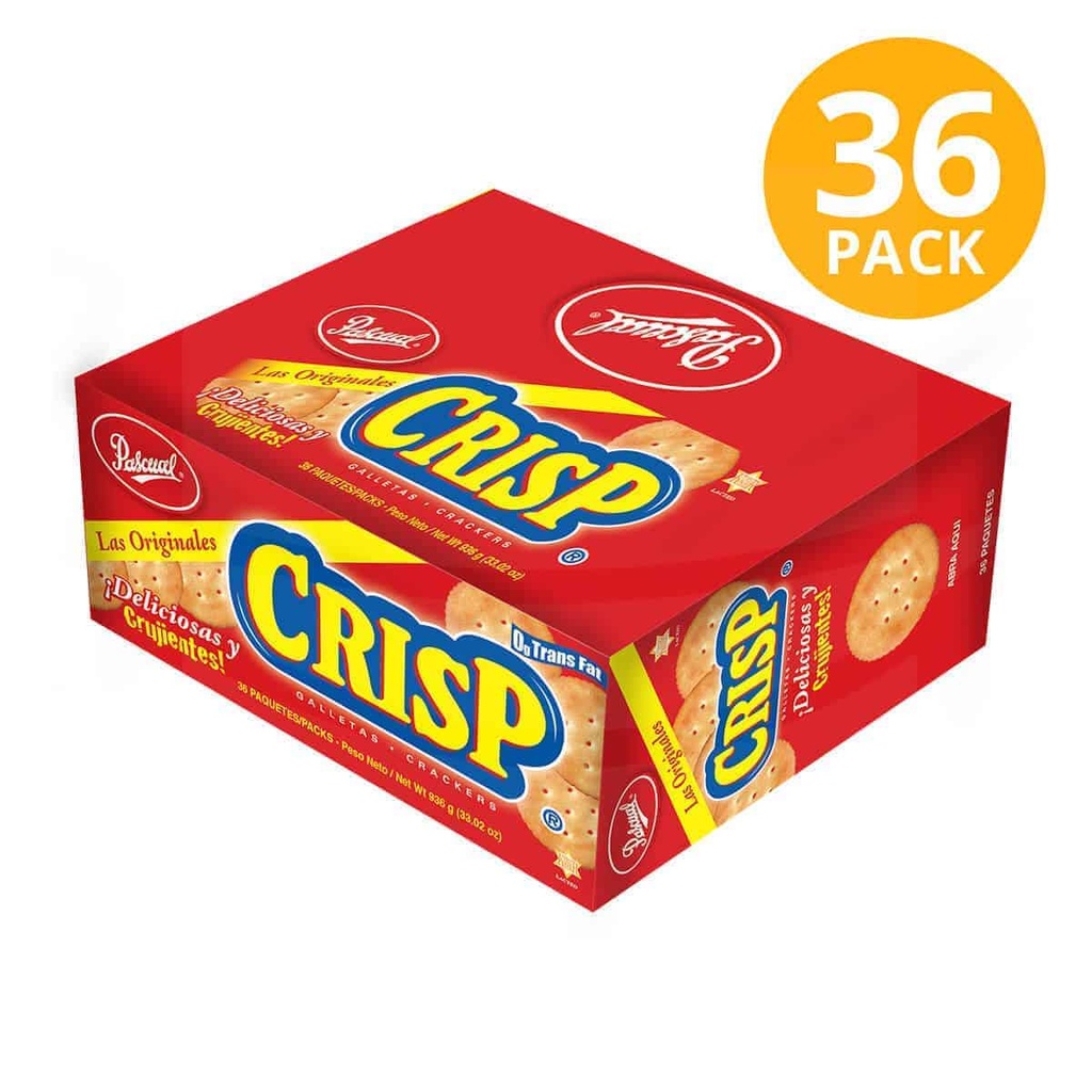 CAJA GALLETA SAL CRISP PASCUAL (36UND)