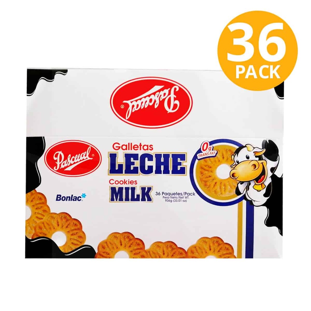 CAJA GALLETA PASCUAL LECHE (36UND)