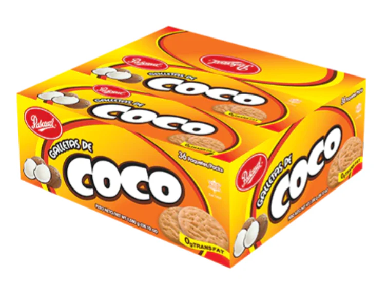 CAJA GALLETA PASCUAL COCO (36UND)