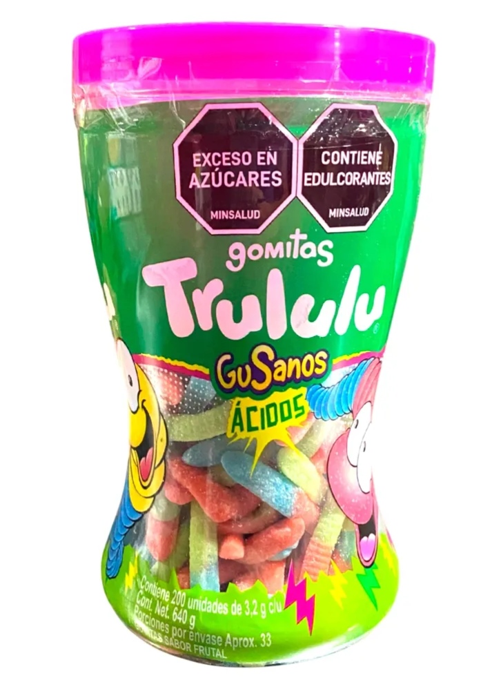 TRULULU GUSANOS ACIDOS (640g) 200U 