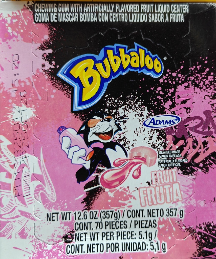 BUBBALOO FRUTI FRUTA 70UND
