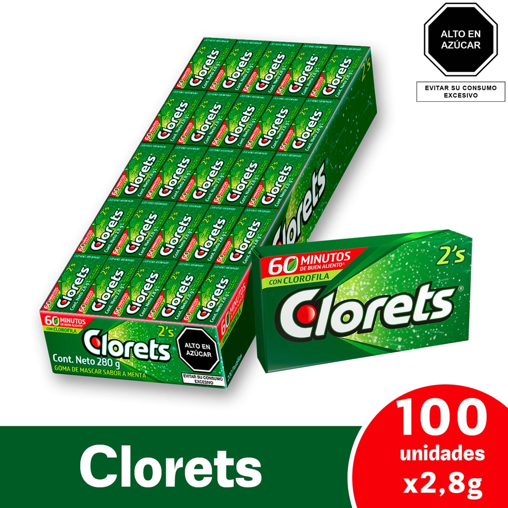 CLORETS CHICO 100UND