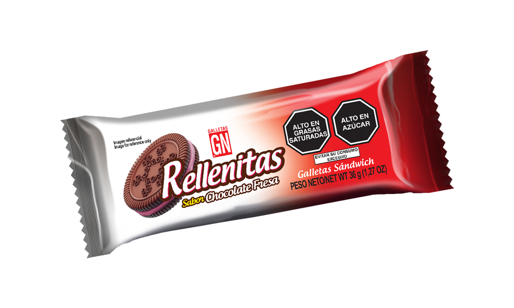 RELLENITAS CHOCO FRESA 8U 