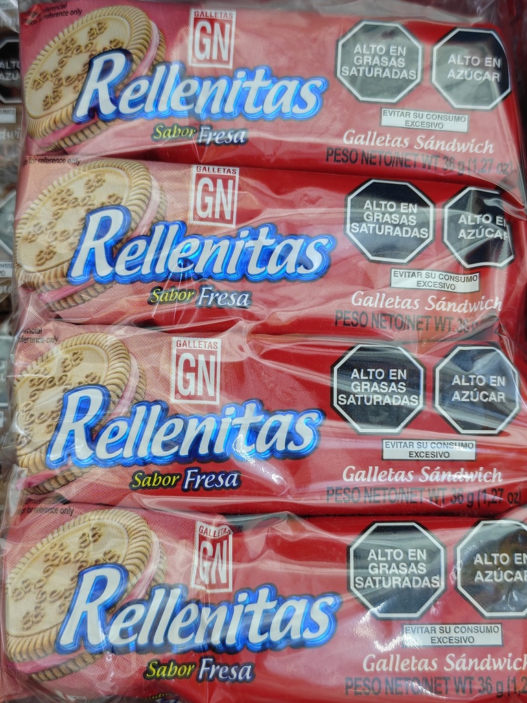 RELLENITAS FRESA 8U