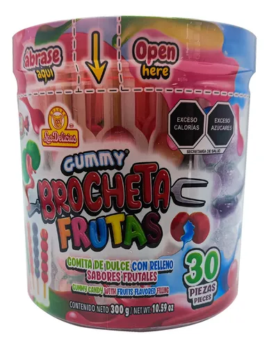 GUMMY BRONCHETAS DE FRUTAS (30)UND