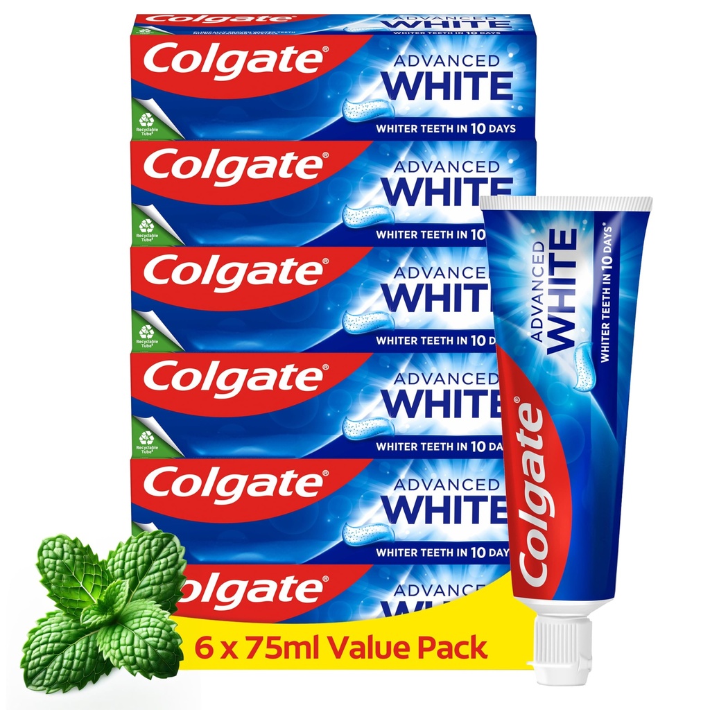COLGATE ADVANCED WHITE 100ML SIXPACK