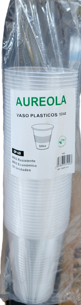 VASO PLASTICO 10OZ 50U
