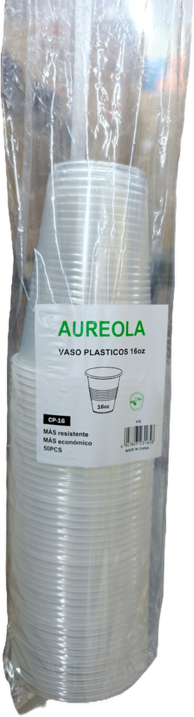 VASO PLASTICO 16OZ 50U