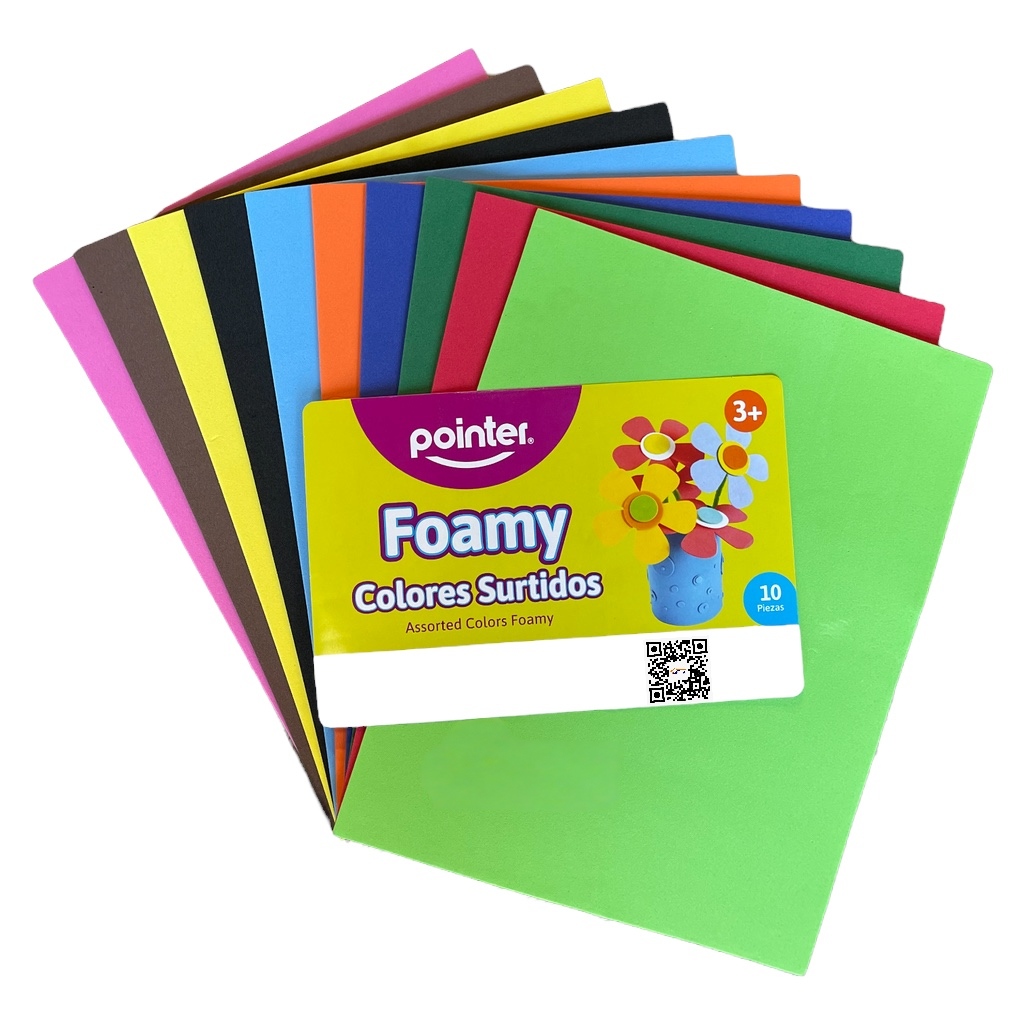 PAQUETE FOAMY 10U CELESTE