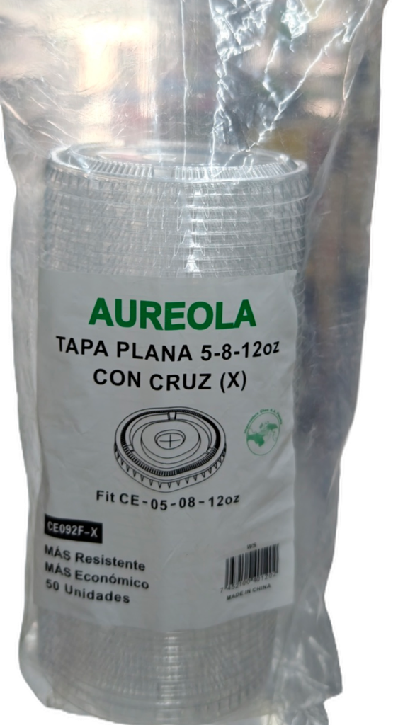 TAPA PLANA 5-8-12OZ X 50U