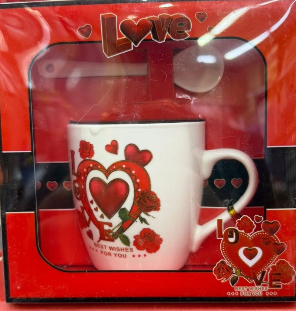 DOCENA DE SET TAZA LOVE 12U